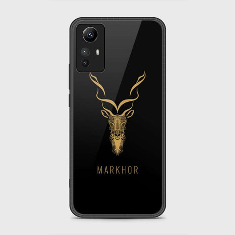 Xiaomi Redmi Note 12S Cover- Markhor Series - HQ Ultra Shine Premium Infinity Glass Soft Silicon Borders Case