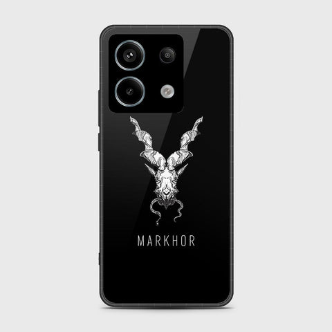 Xiaomi Redmi Note 13 Cover- Markhor Series - HQ Ultra Shine Premium Infinity Glass Soft Silicon Borders Case