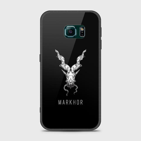 Samsung Galaxy S6 Edge Cover- Markhor Series - HQ Ultra Shine Premium Infinity Glass Soft Silicon Borders Case