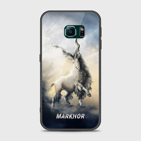 Samsung Galaxy S6 Edge Cover- Markhor Series - HQ Ultra Shine Premium Infinity Glass Soft Silicon Borders Case