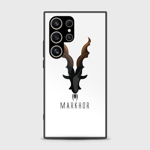 Samsung Galaxy S24 Ultra Cover- Markhor Series - HQ Ultra Shine Premium Infinity Glass Soft Silicon Borders Case