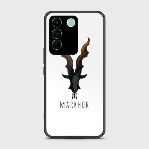 Vivo V27e Cover- Markhor Series - HQ Ultra Shine Premium Infinity Glass Soft Silicon Borders Case