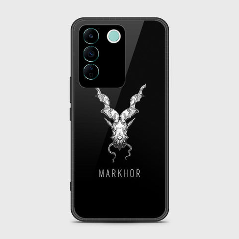 Vivo V27e Cover- Markhor Series - HQ Ultra Shine Premium Infinity Glass Soft Silicon Borders Case