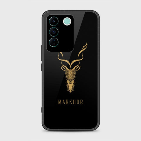 Vivo V27e Cover- Markhor Series - HQ Ultra Shine Premium Infinity Glass Soft Silicon Borders Case