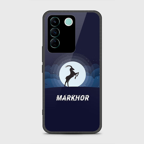 Vivo V27e Cover- Markhor Series - HQ Ultra Shine Premium Infinity Glass Soft Silicon Borders Case