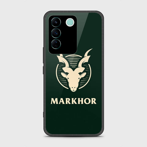 Vivo V27e Cover- Markhor Series - HQ Ultra Shine Premium Infinity Glass Soft Silicon Borders Case