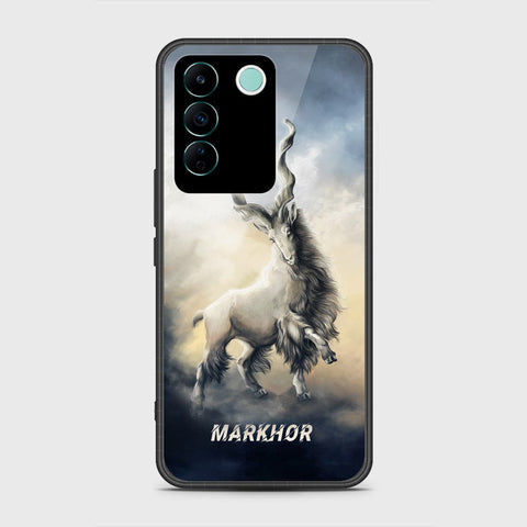 Vivo V27e Cover- Markhor Series - HQ Ultra Shine Premium Infinity Glass Soft Silicon Borders Case