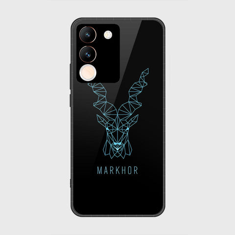 vivo V29e Cover- Markhor Series - HQ Ultra Shine Premium Infinity Glass Soft Silicon Borders Case