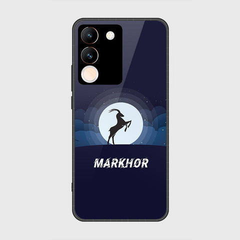 vivo V29e Cover- Markhor Series - HQ Ultra Shine Premium Infinity Glass Soft Silicon Borders Case