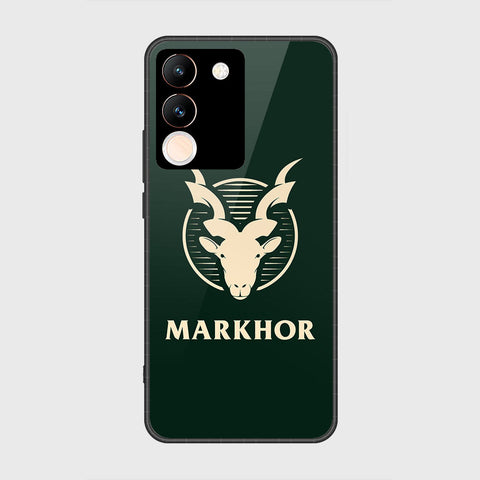 vivo V29e Cover- Markhor Series - HQ Ultra Shine Premium Infinity Glass Soft Silicon Borders Case