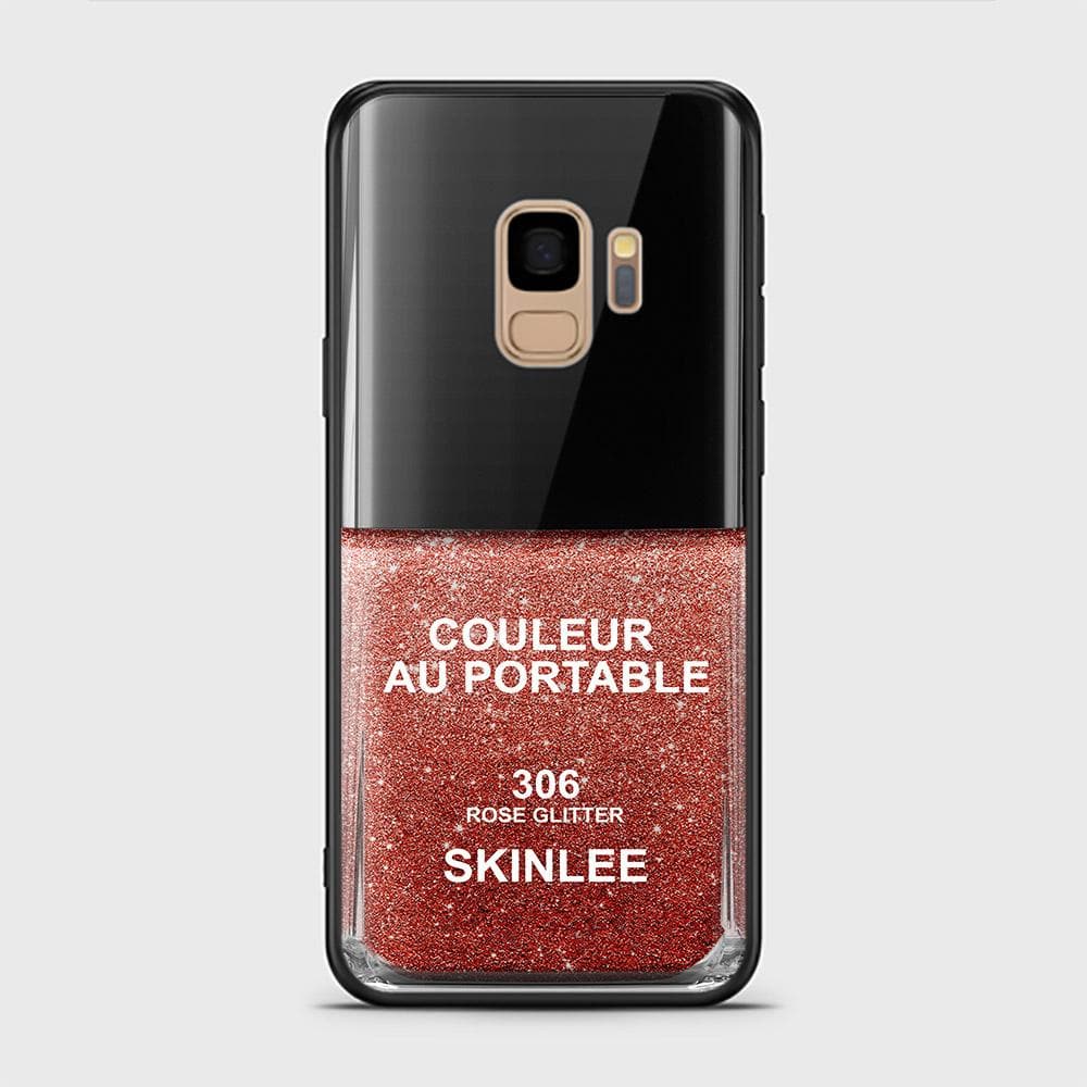 Samsung Galaxy S9 Cover - Couleur Au Portable Series - HQ Ultra Shine Premium Infinity Glass Soft Silicon Borders Case