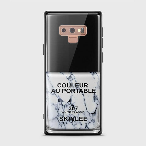 Samsung Galaxy Note 9 Cover - Couleur Au Portable Series - HQ Ultra Shine Premium Infinity Glass Soft Silicon Borders Case