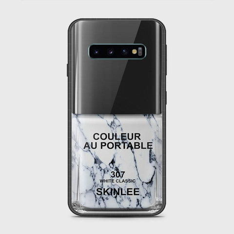 Samsung Galaxy S10 5G  Cover- Couleur Au Portable Series - HQ Ultra Shine Premium Infinity Glass Soft Silicon Borders Case