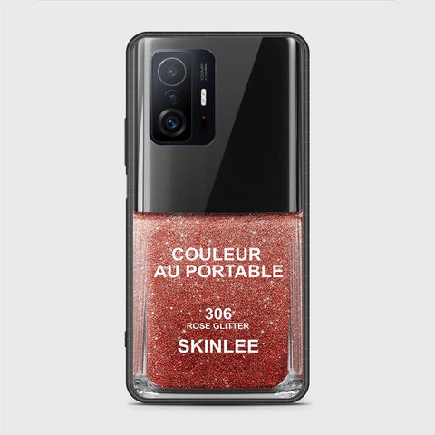 Xiaomi 11T Cover- Couleur Au Portable Series - HQ Ultra Shine Premium Infinity Glass Soft Silicon Borders Case