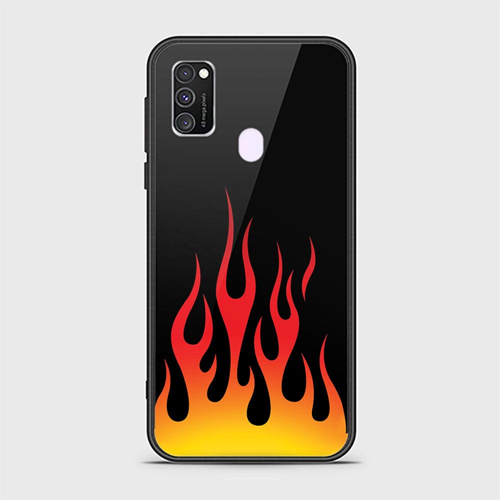 Samsung Galaxy M21 Cover - Stellar Series - HQ Ultra Shine Premium Infinity Glass Soft Silicon Borders Case