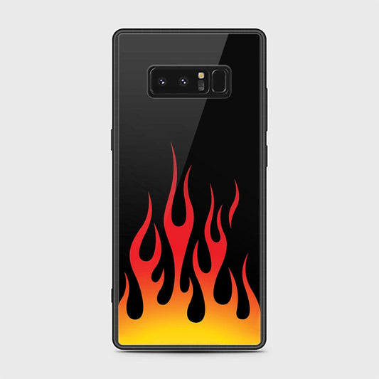 Samsung Galaxy Note 8 Cover - Stellar Series - HQ Ultra Shine Premium Infinity Glass Soft Silicon Borders Case