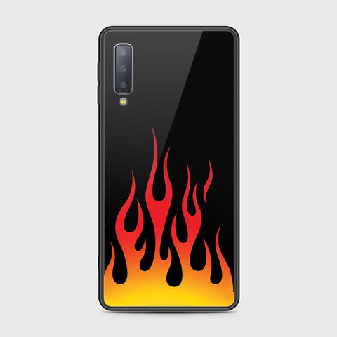 Samsung Galaxy A7 2018 Cover - Stellar Series - HQ Ultra Shine Premium Infinity Glass Soft Silicon Borders Case