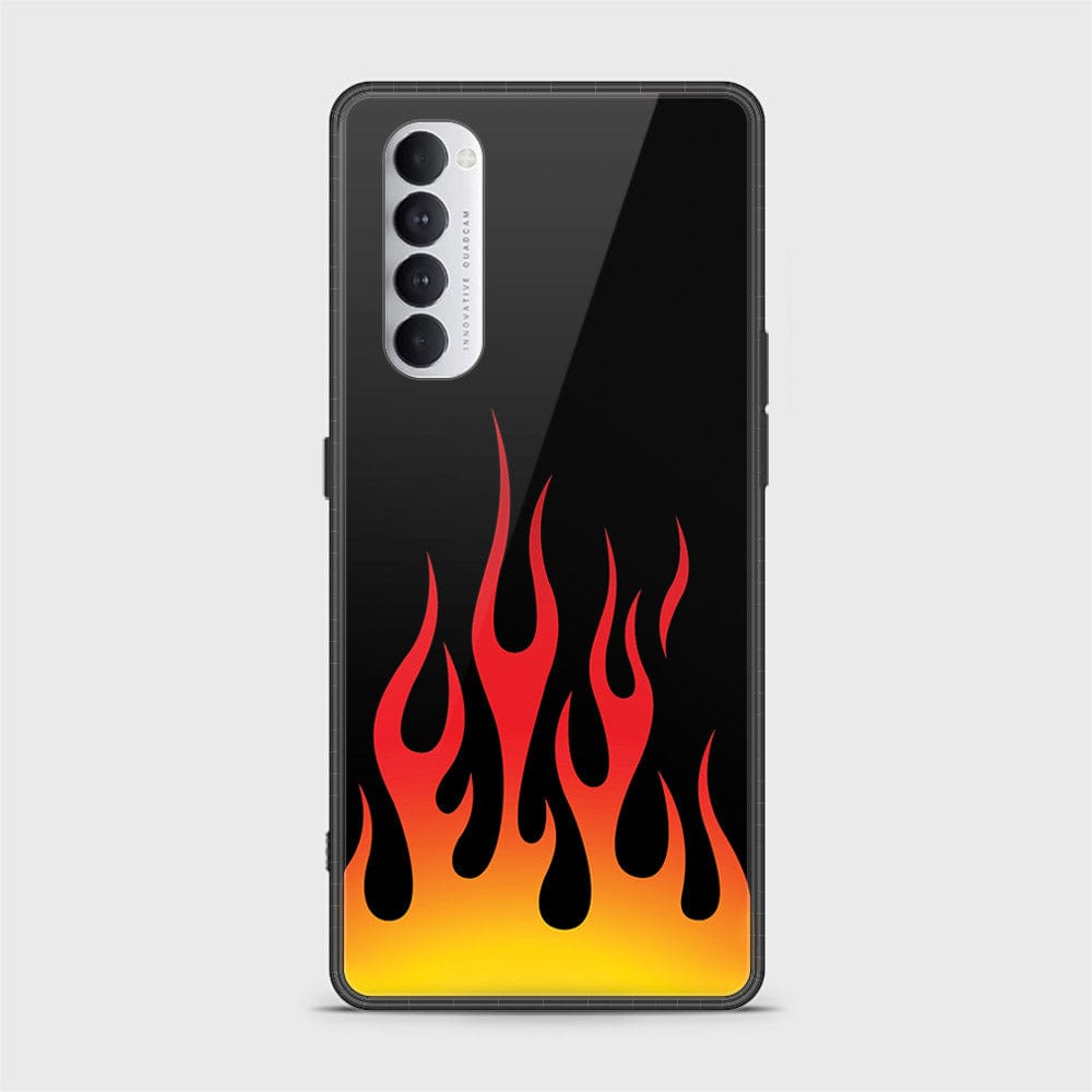 Oppo Reno 4 Pro Cover - Stellar Series - HQ Ultra Shine Premium Infinity Glass Soft Silicon Borders Case