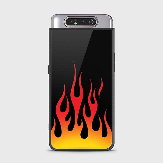 Samsung Galaxy A80 Cover - Stellar Series - HQ Ultra Shine Premium Infinity Glass Soft Silicon Borders Case