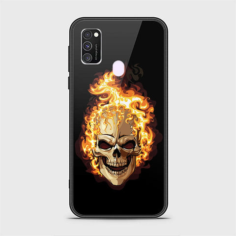 Samsung Galaxy M21 Cover - Stellar Series - HQ Ultra Shine Premium Infinity Glass Soft Silicon Borders Case