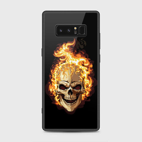 Samsung Galaxy Note 8 Cover - Stellar Series - HQ Ultra Shine Premium Infinity Glass Soft Silicon Borders Case