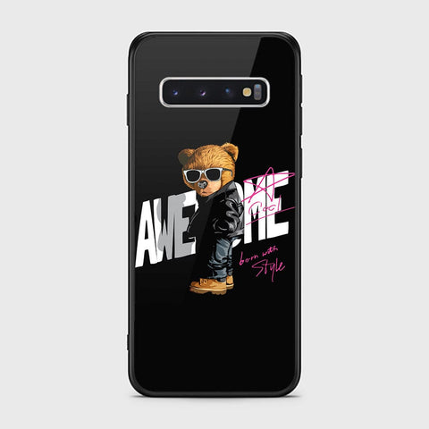 Samsung Galaxy S10 Cover - Stellar Series - HQ Ultra Shine Premium Infinity Glass Soft Silicon Borders Case