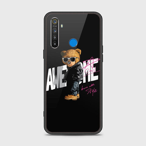 Realme 5 Cover - Stellar Series - HQ Ultra Shine Premium Infinity Glass Soft Silicon Borders Case