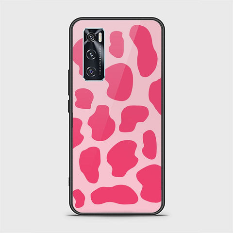 Vivo V20 SE Cover - Vanilla Dream Series - HQ Ultra Shine Premium Infinity Glass Soft Silicon Borders Case