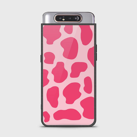 Samsung Galaxy A80 Cover - Vanilla Dream Series - HQ Ultra Shine Premium Infinity Glass Soft Silicon Borders Case