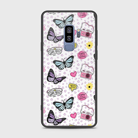 Samsung Galaxy S9 Plus Cover - Vanilla Dream Series - HQ Ultra Shine Premium Infinity Glass Soft Silicon Borders Case