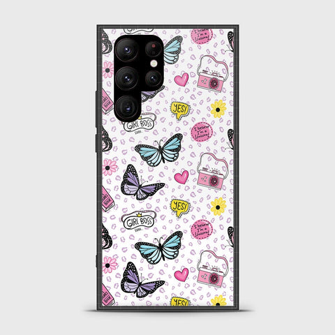 Samsung Galaxy S23 Ultra 5G Cover - Vanilla Dream Series - HQ Ultra Shine Premium Infinity Glass Soft Silicon Borders Case