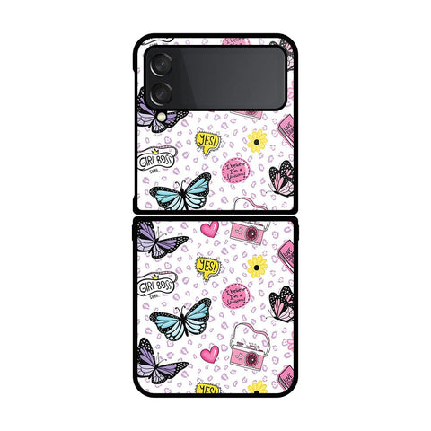 Samsung Galaxy Z Flip 4 5G Cover - Vanilla Dream Series - HQ Premium Shine Durable Shatterproof Case - Soft Silicon Borders