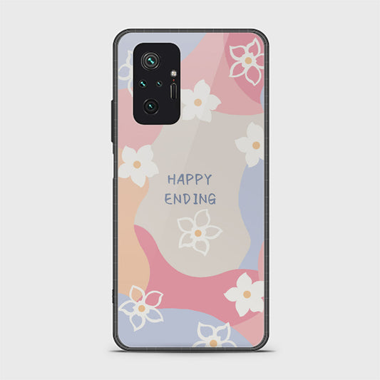 Xiaomi Redmi Note 10 Pro 4G Cover - Happy Series - HQ Ultra Shine Premium Infinity Glass Soft Silicon Borders Case