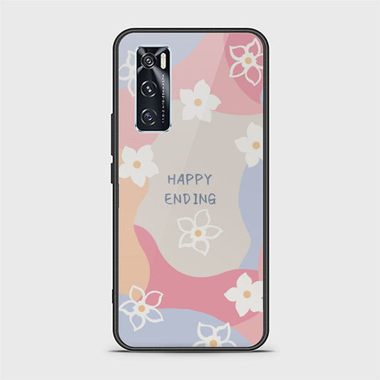 Vivo V20 SE Cover - Happy Series - HQ Ultra Shine Premium Infinity Glass Soft Silicon Borders Case