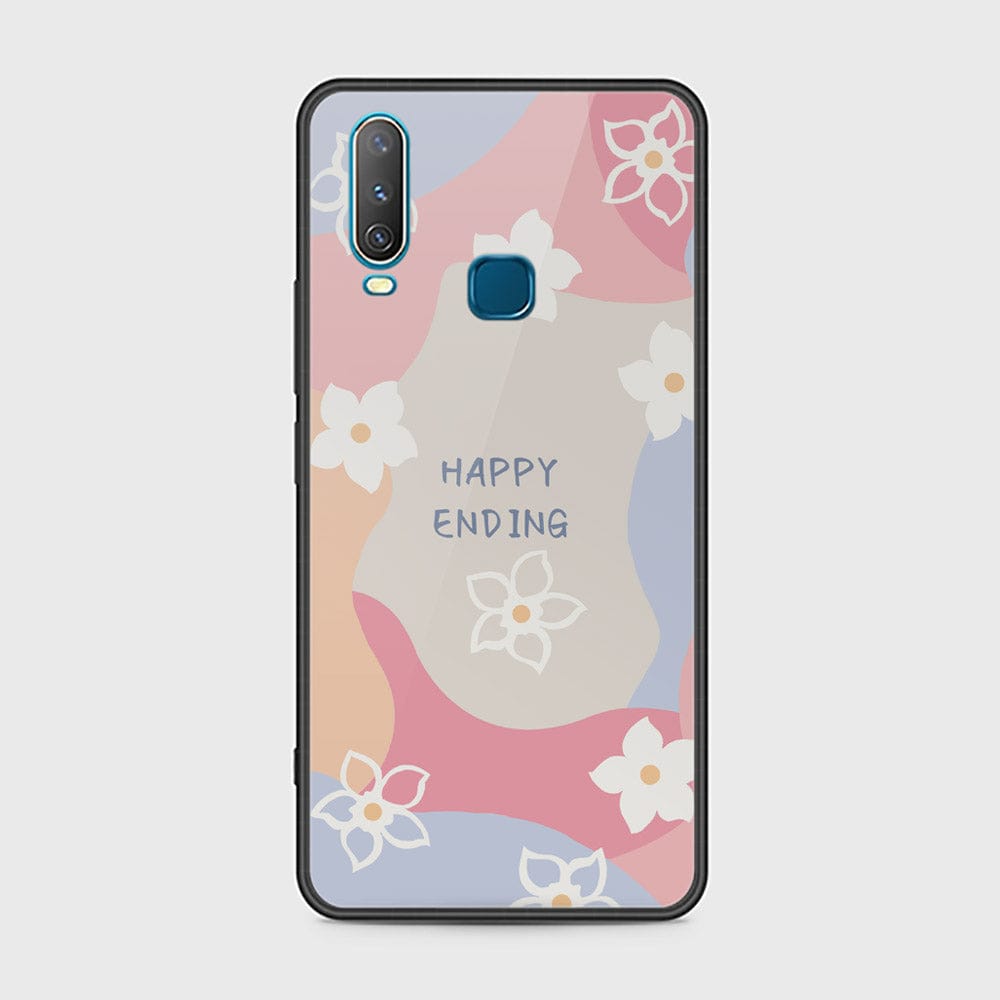 Vivo Y12 Cover - Happy Series - HQ Ultra Shine Premium Infinity Glass Soft Silicon Borders Case