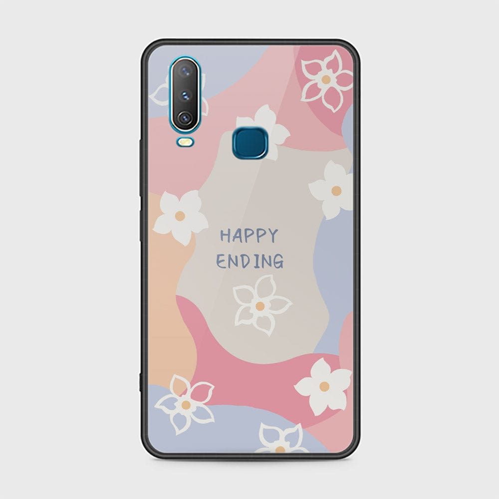 Vivo Y15 Cover - Happy Series - HQ Ultra Shine Premium Infinity Glass Soft Silicon Borders Case