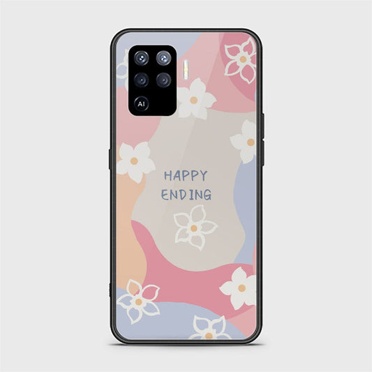 Oppo F19 Pro Cover - Happy Series - HQ Ultra Shine Premium Infinity Glass Soft Silicon Borders Case