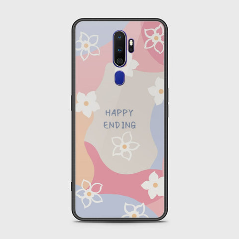 Oppo A5 2020 Cover - Happy Series - HQ Ultra Shine Premium Infinity Glass Soft Silicon Borders Case