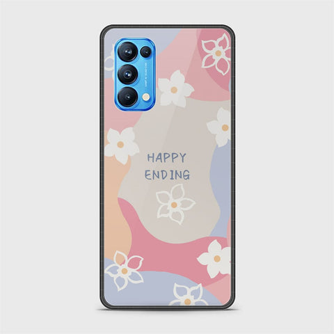 Oppo Reno 5 Pro 5G Cover - Happy Series - HQ Ultra Shine Premium Infinity Glass Soft Silicon Borders Case