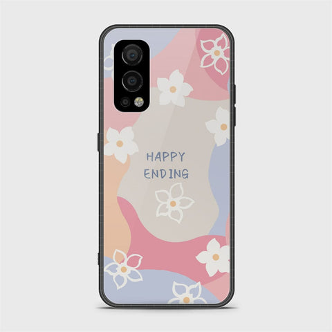 OnePlus Nord 2 Cover - Happy Series - HQ Ultra Shine Premium Infinity Glass Soft Silicon Borders Case