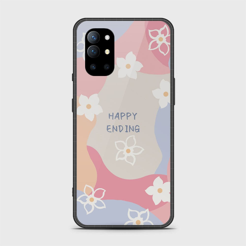 OnePlus 9R Cover - Happy Series - HQ Ultra Shine Premium Infinity Glass Soft Silicon Borders Case