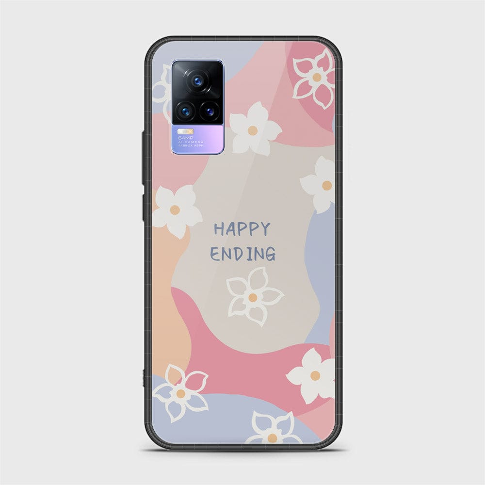 Vivo Y73 Cover - Happy Series - HQ Ultra Shine Premium Infinity Glass Soft Silicon Borders Case