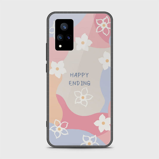 Vivo V21 Cover - Happy Series - HQ Ultra Shine Premium Infinity Glass Soft Silicon Borders Case