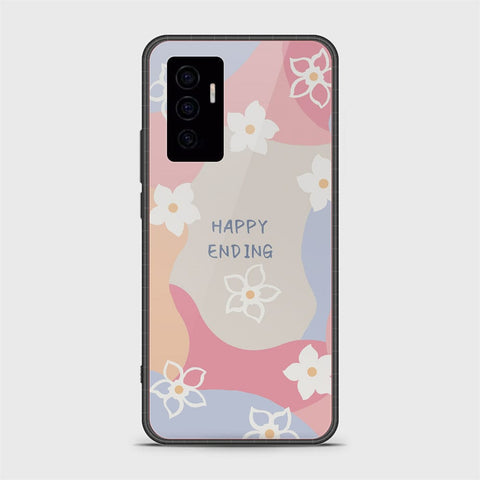 Vivo V23e Cover - Happy Series - HQ Ultra Shine Premium Infinity Glass Soft Silicon Borders Case