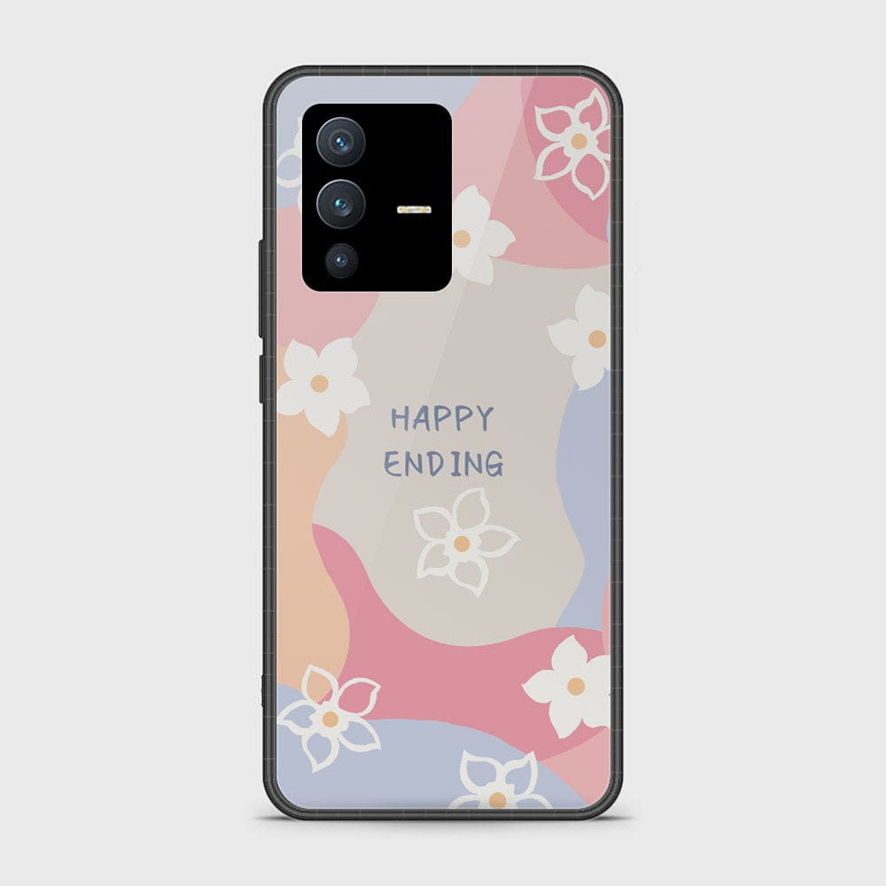 Vivo V23 5G Cover - Happy Series - HQ Ultra Shine Premium Infinity Glass Soft Silicon Borders Case