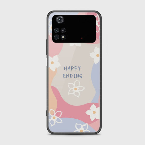 Xiaomi Poco M4 Pro Cover - Happy Series - HQ Ultra Shine Premium Infinity Glass Soft Silicon Borders Case