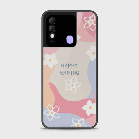 Tecno Spark 8 Cover - Happy Series - HQ Ultra Shine Premium Infinity Glass Soft Silicon Borders Case