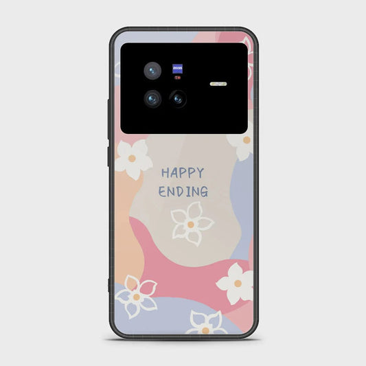 Vivo X80 Cover - Happy Series - HQ Ultra Shine Premium Infinity Glass Soft Silicon Borders Case