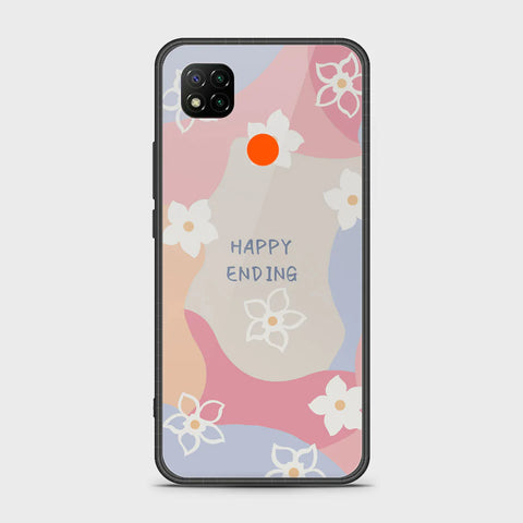 Xiaomi Redmi 9C Cover - Happy Series - HQ Ultra Shine Premium Infinity Glass Soft Silicon Borders Case