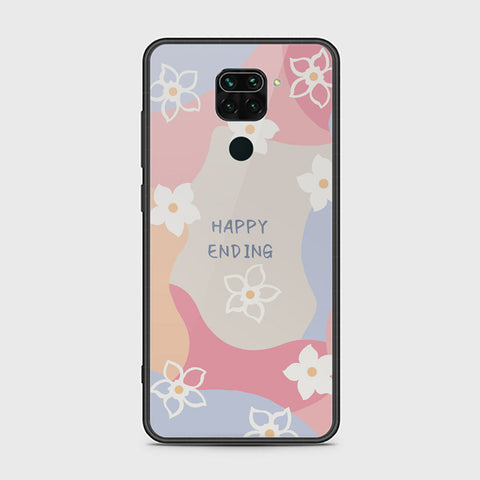 Xiaomi Redmi Note 9 Cover - Happy Series - HQ Ultra Shine Premium Infinity Glass Soft Silicon Borders Case